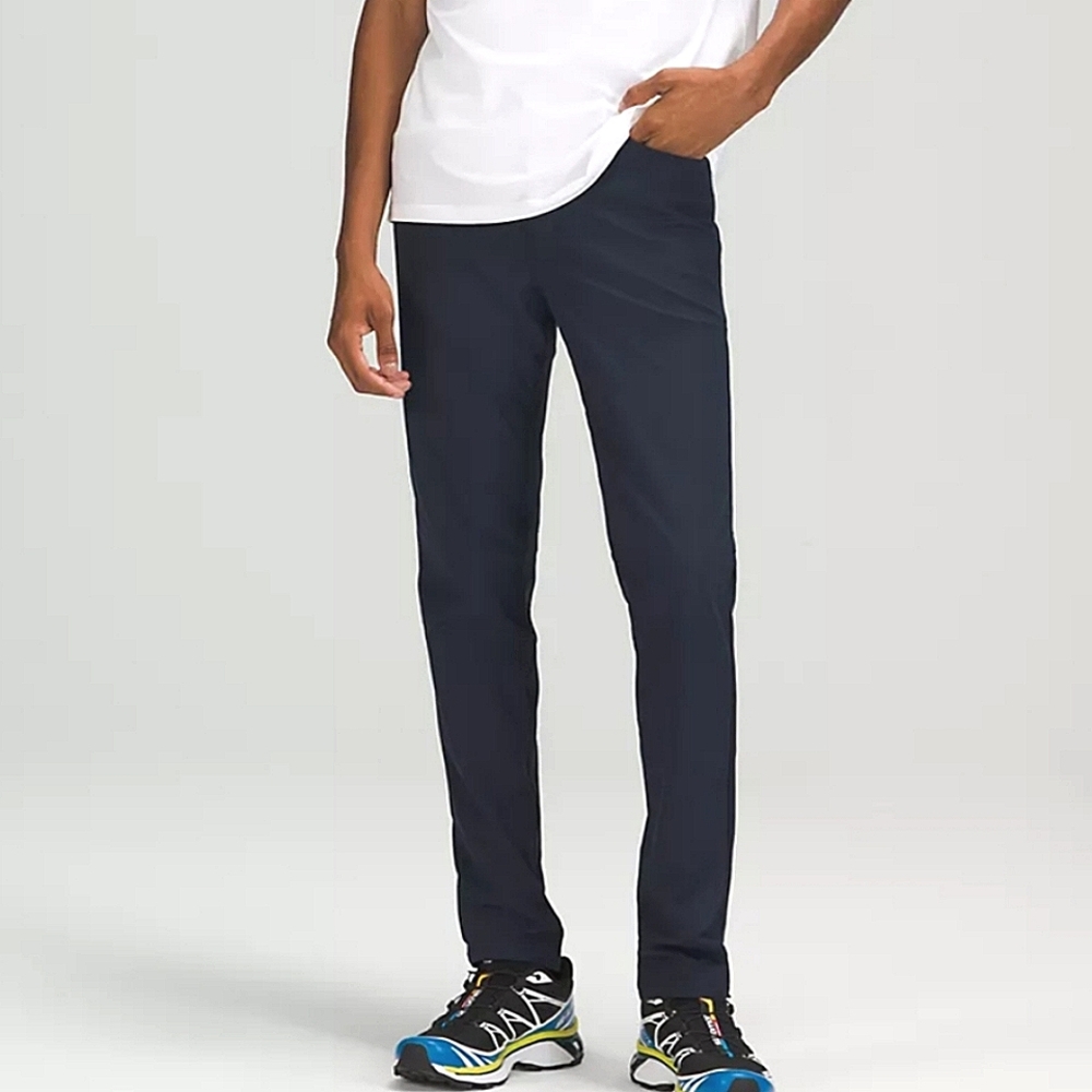 Lululemon mens ABC slim-fit warpstream Navy pants size 33/34